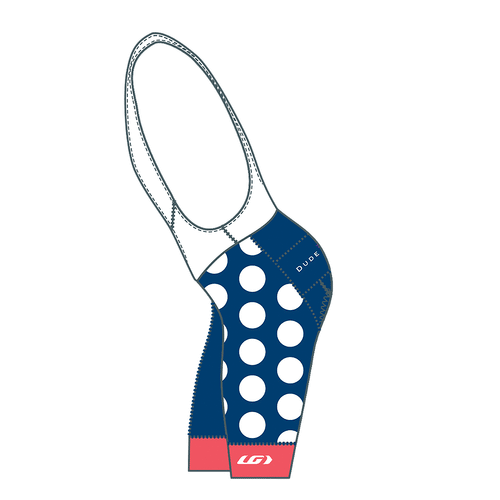 The Dots Cycling Bibs - Navy/Melon