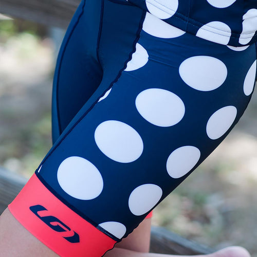 The Dots Cycling Shorts - Navy/Melon