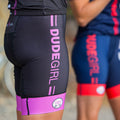 The Dots Cycling Bibs - Black/Orchid