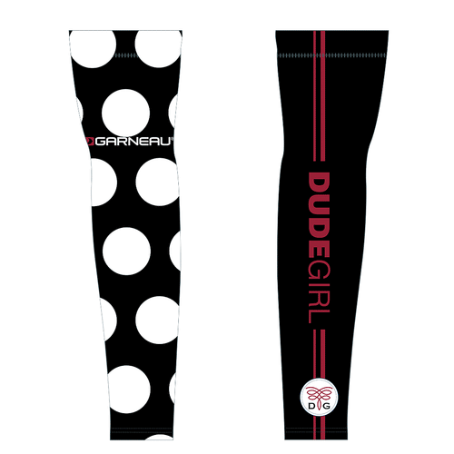 The Dots Cycling Arm Warmers - Black/Masai