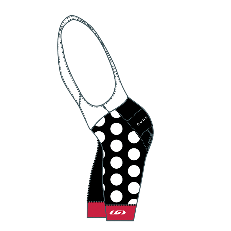 The Dots Cycling Bibs - Black/Masai