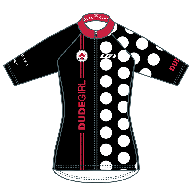 The Dots Cycling Jerseys - Black/Masai