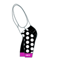 The Dots Cycling Bibs - Black/Orchid