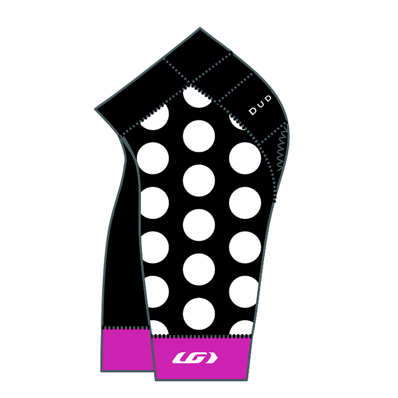 The Dots Cycling Shorts - Black/Orchid