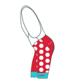 The Dots Cycling Bibs - Red Hot/Yucatan