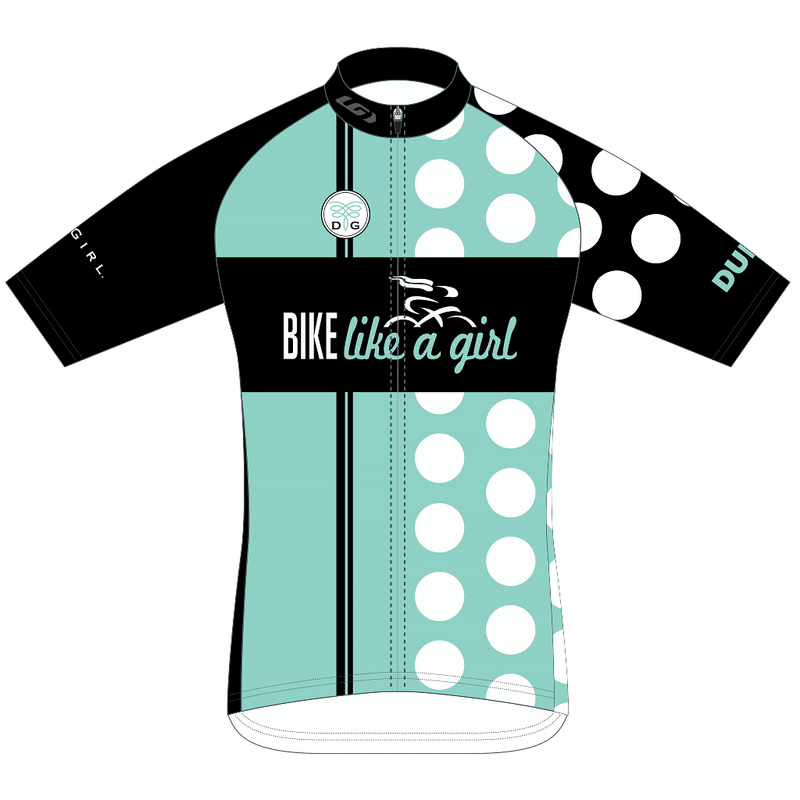Bike Like A Girl Dots Cycling Jersey [25% OFF!]