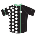 The Dots Cycling Jerseys - Black/Seaglass