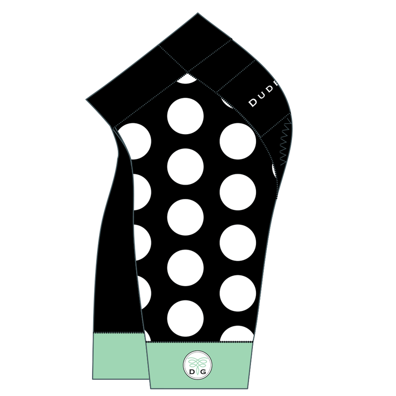 The Dots Cycling Shorts - Black/Seaglass