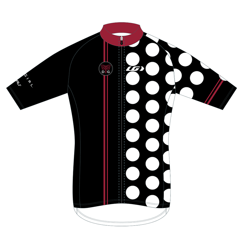 Men's Dots Cycling Jersey - Black/Masai