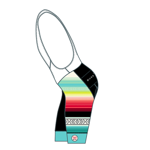 Serape Cycling Bib - Yucatán